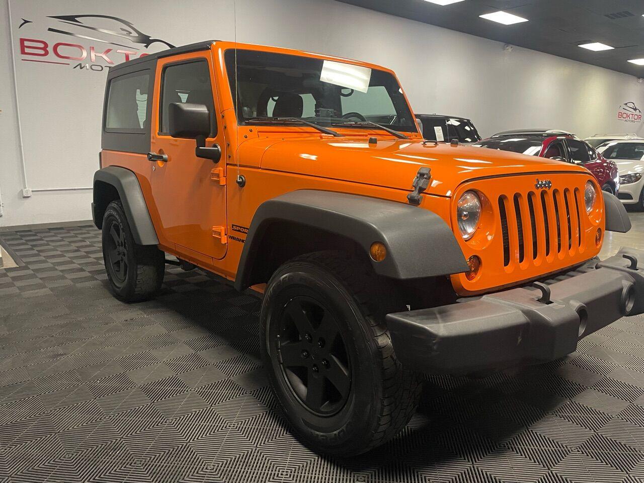 Used 2012 Jeep Wrangler Sport 4x4 2dr SUV For Sale ($20,999) | Boktor ...